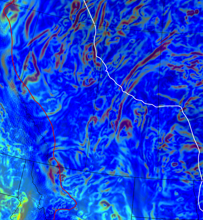 basin architecture from gravity magnetics