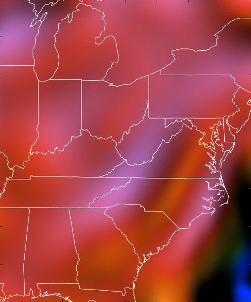 NE USA depth to moho